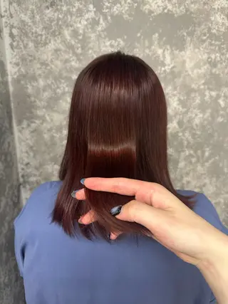 ミディアム ブリーチカラー💙 𝗠𝗜𝗞𝗨のヘアスタイル