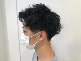 パーマ メンズ BABY 艶髪暗髪ヘア💖達人のヘアスタイル