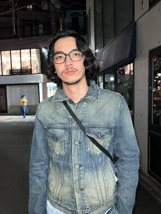 セミロング メンズ メンズスタイリスト リュウジのヘアスタイル