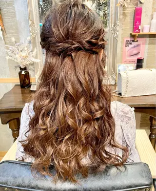 セミロング ヘアアレンジ sHioN髪質改善 美髪矯正／ヘア着付けのヘアスタイル