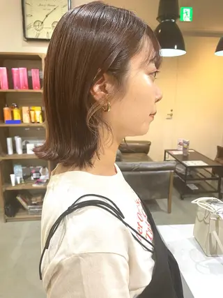 ミディアム 透明感ニュアンス 柔らかstyle🤍のヘアスタイル