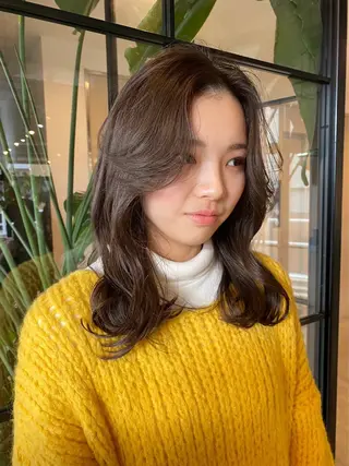 ミディアム ベージュカラー🕊️ 新潟駅/谷口大海のヘアスタイル