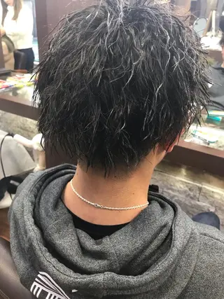 ショート パーマ メンズ 【メンズ特化】☀️ 萬納陽介☀️のヘアスタイル