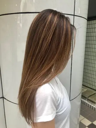 ロング カラー 千葉 洋平のヘアスタイル