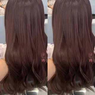 セミロング ブリーチ無しカラー✨ 美鈴のヘアスタイル