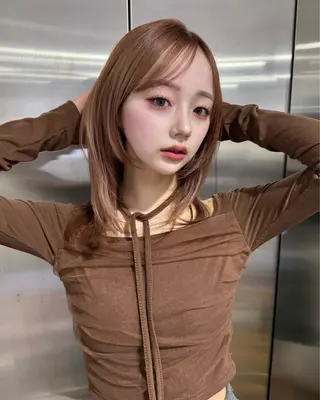 ミディアム レイヤー🩵 なりたみゆうのヘアスタイル