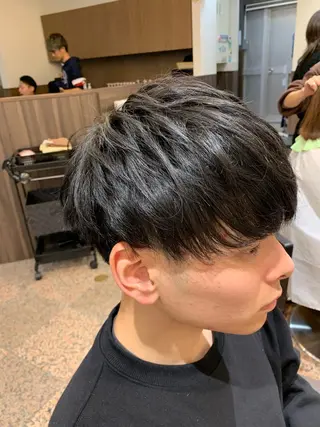 ショート ヘアアレンジ メンズ IwAsh中山所属・✂︎中山ブリーチ・ パーマ✂︎露木智也のヘアスタイル