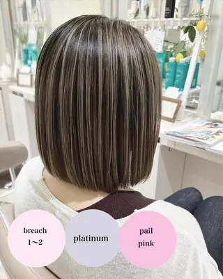 ミディアム カラー 山崎俊輔/髪質改善 /バレイヤージュのヘアスタイル