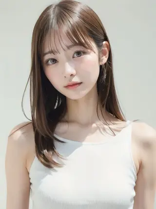 セミロング カラー 新宿🫧髪質改善 🫧耳ツボ🫧まなのヘアスタイル