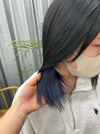 ミディアム カラー vicca ekolu所属・🩵ハイトーン/ 海外風/SAKI🩵のヘアスタイル