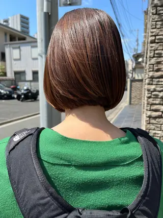 ショート 『ショート、ボブ』 中川　遼のヘアスタイル