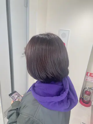 ミディアム カラー NaVIユウジ ブリーチカラーのヘアスタイル