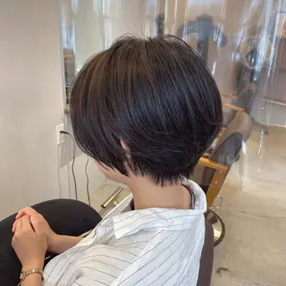 ショート 顔周りデザイン/ ママ美容師/濱ほのかのヘアスタイル