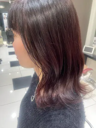 ミディアム カラー 💞暖色カラー 💞risaのヘアスタイル