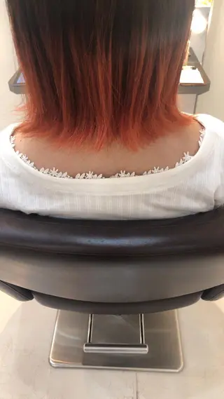 ミディアム カラー 品田 真里のヘアスタイル