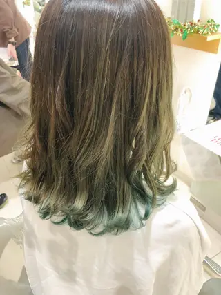 セミロング カラー 五月女 隼人のヘアスタイル