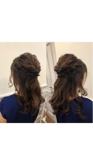 ヘアアレンジ ひろせ かなのヘアスタイル