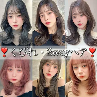 ミディアム レイヤー/韓国❣️ 縮毛矯正/おばかんのヘアスタイル