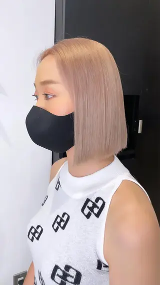 ショート 艶髪カラー✨ misaki .のヘアスタイル