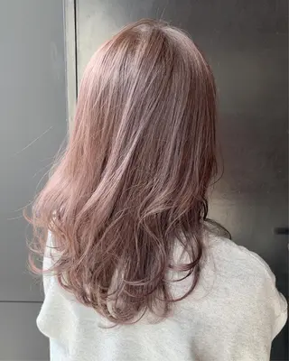 セミロング 萌花 moeka /韓国/レイヤーのヘアスタイル