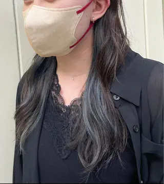 ロング カラー Hair salon　Sui所属・コテ巻き風パーマ 暖色カラー/伊藤菜月のヘアスタイル