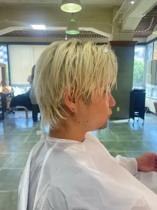 ミディアム メンズ 溝口 槙里也のヘアスタイル