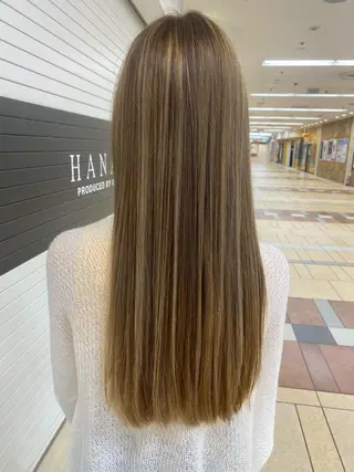ロング カラー newi銀座所属・大人髪質改善/ 源美晴のヘアスタイル