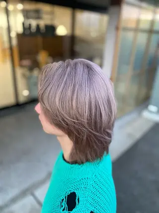 ショート カラー メンズ 海琉/ハイトーン/ 透明感カラー💛のヘアスタイル