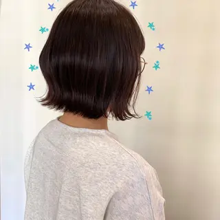 ミディアム カラー 酸性縮毛矯正/ ホッタケイシのヘアスタイル