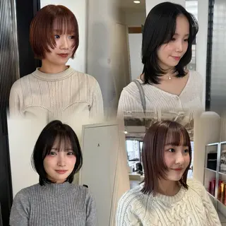 ミディアム カラー 🟡ひろの/ツヤ カラー/髪質改善🟡のヘアスタイル