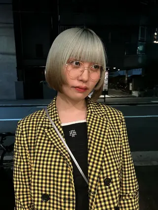 ショート hen所属・心斎橋/レイヤー/ ブリーチ/モエのヘアスタイル