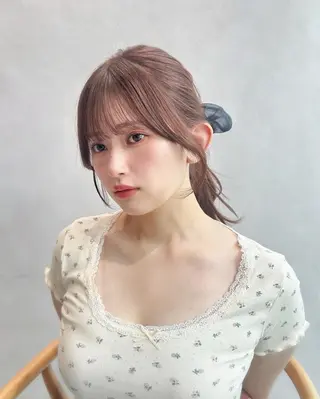 ロング カラー ミディアムヘア Chifumiのヘアスタイル