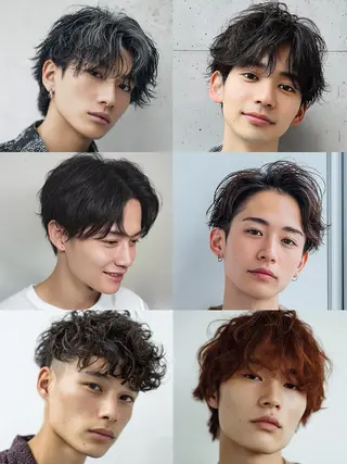 ショート カラー パーマ ヘアアレンジ メンズ カラーソムリエ/ メンズ特化/ 宮澤蓮のヘアスタイル