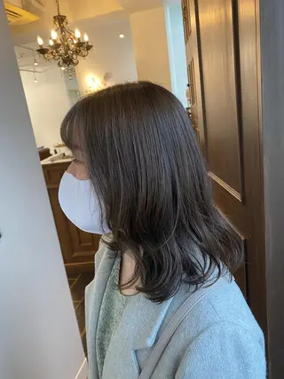 ミディアム カラー CIEN white所属・パーマモデル募集中 渥美翔人のヘアスタイル