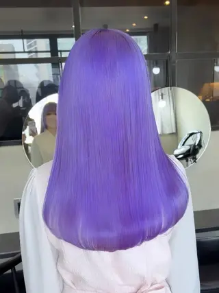 ロング カラー 艶ハイトーンブリーチ 🌈小林侑雅のヘアスタイル