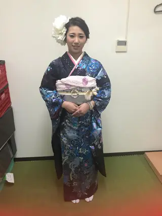 ロング Delight ヘアメイク着付けのヘアスタイル