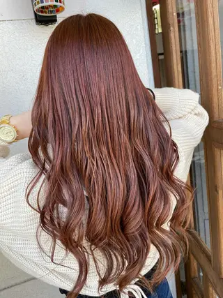 セミロング カラー レイヤーカット匠 イソザキノリユキのヘアスタイル