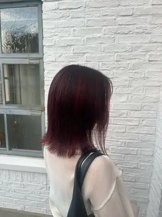 ミディアム 柴原 佑果のヘアスタイル