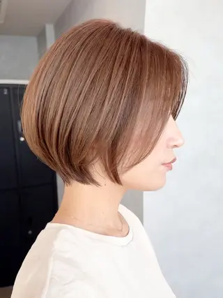ショート カラー 髪質改善カラー ショートボブ専門のヘアスタイル