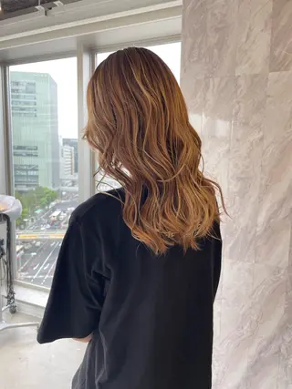 ミディアム 🎗 💖井上 竜 ブリーチ指名No.1のヘアスタイル