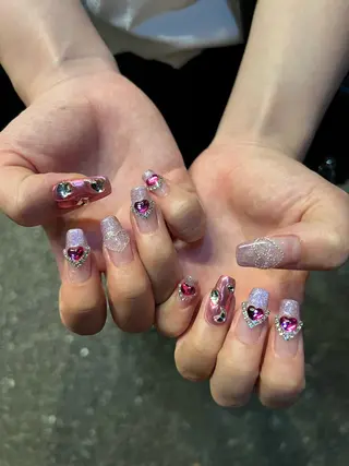 セミロング B_Mila 水戸   萬城のネイルデザイン