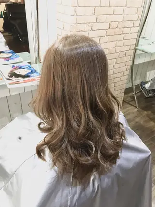 ロング カラー パーマ ヘアアレンジ RecheRche【池袋】所属・👑指名率No.1 👑坂口飛翔のヘアスタイル