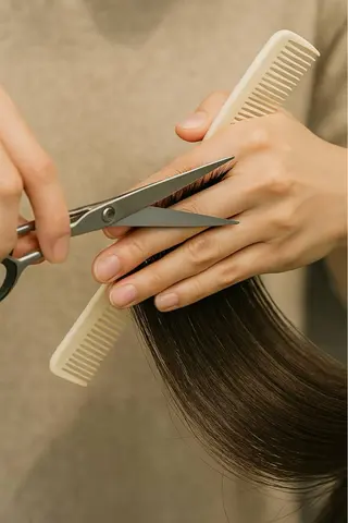 セミロング 髪質改善 UN BLEACHのヘアスタイル