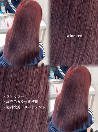 ロング カラー kazuki /韓国 juicyな暖色🍑のヘアスタイル