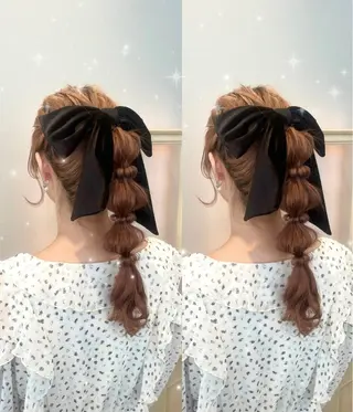 ロング ヘアメ/お呼ばれﾍｱ /横浜/nozomiのヘアスタイル