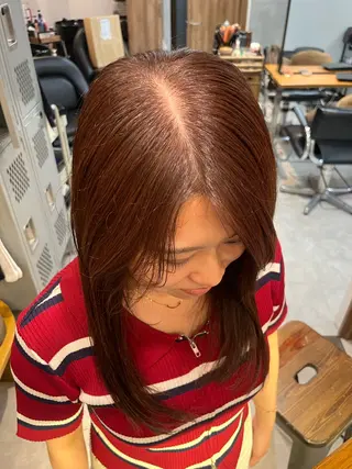 セミロング STAND By HAIR&Coffee所属・🤎透明感ツヤカラー Chinatsu🤎のヘアスタイル