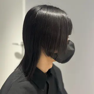 セミロング 無料カットモデル ユナのヘアスタイル