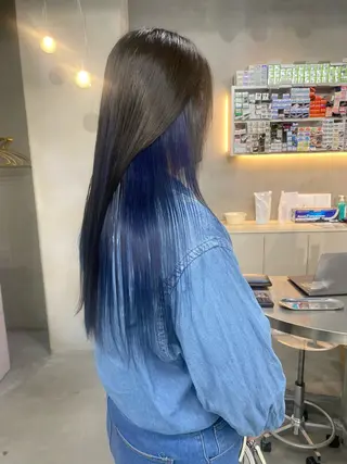 ロング カラー qulim所属・前橋 姫奈のヘアスタイル