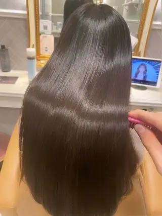 ロング 銀座🇰🇷韓国ボブ 🧡巻ける縮毛/せんのヘアスタイル