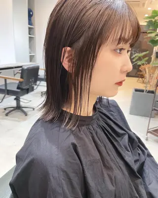 ミディアム カラー ill.所属・ill［イル］大須 ダブルカラー髪質改善のヘアスタイル